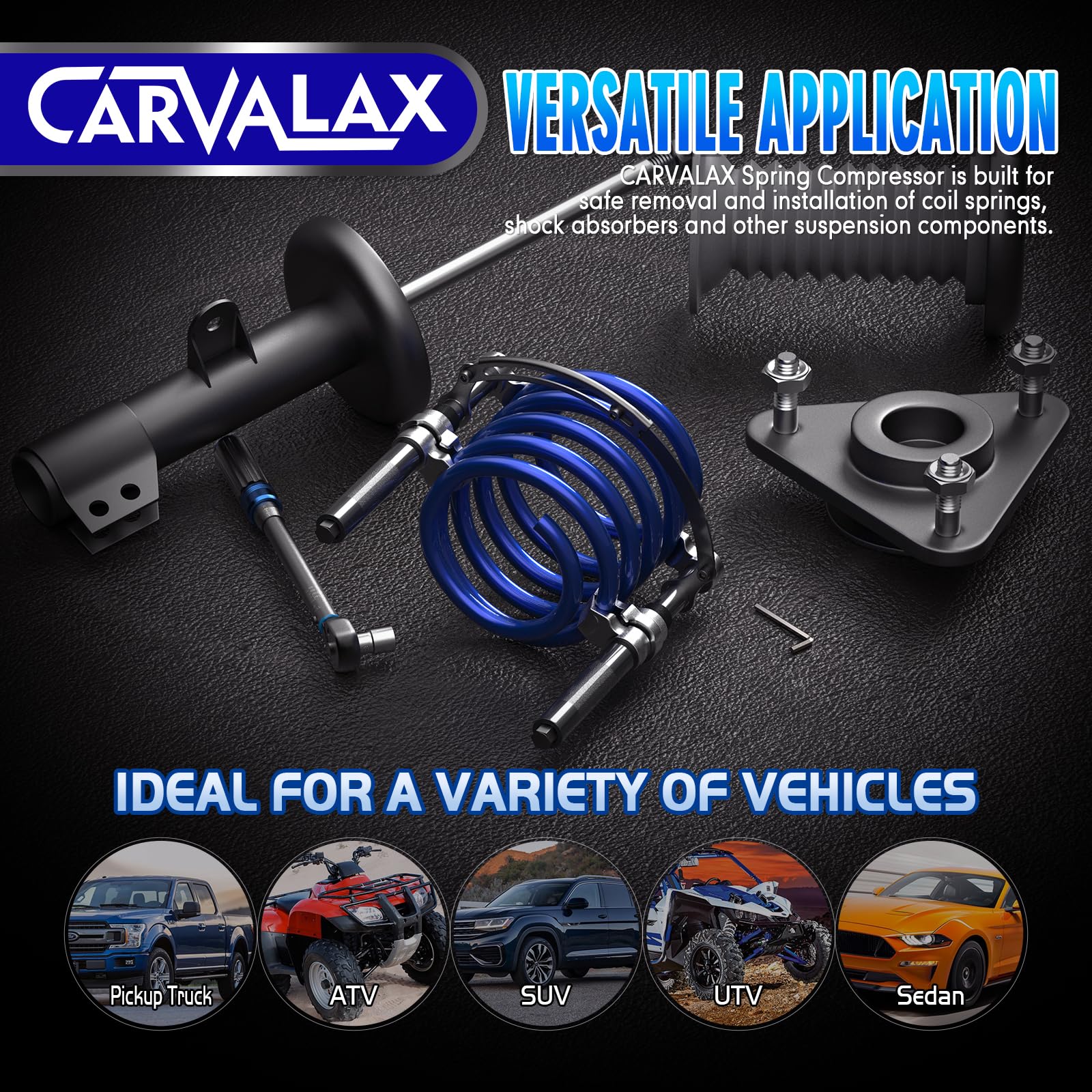 CARVALAX black oxide finish texture highlighting corrosion resistance and long life