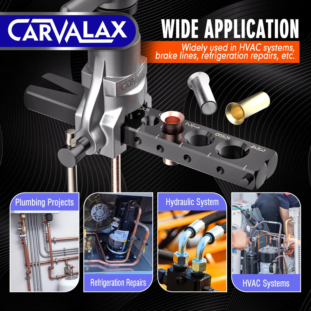 CARVALAX blow-molded case open with tools organized protecting components during transport
