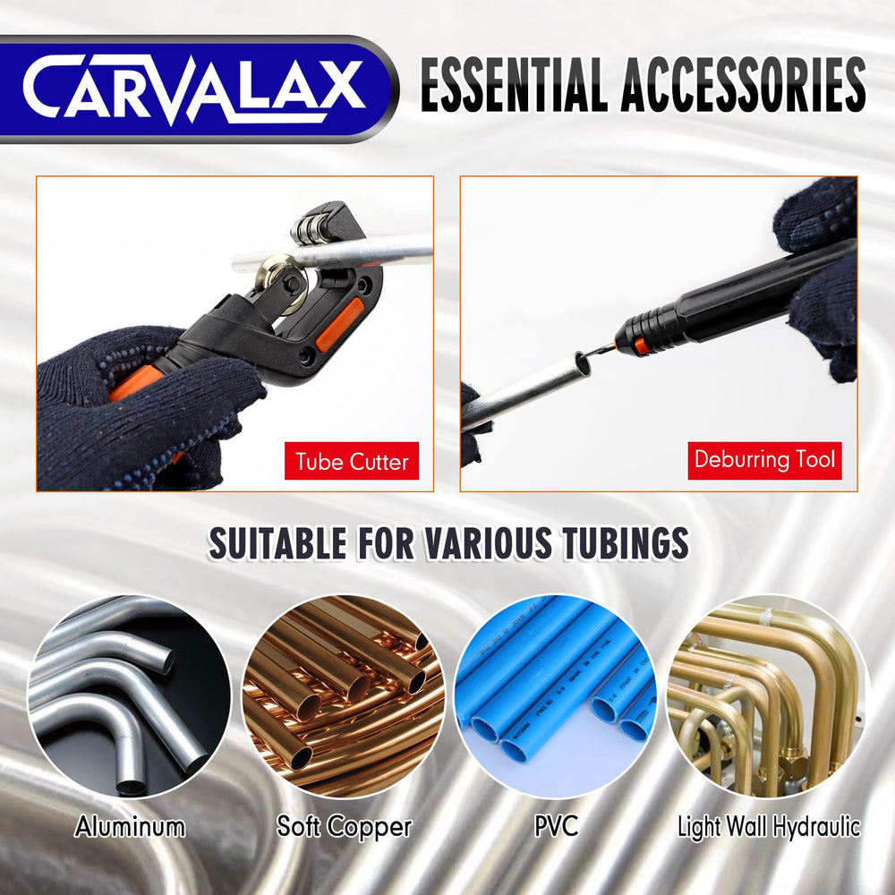 CARVALAX extended handle detail providing better leverage and comfort