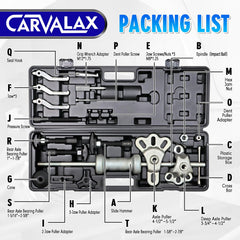 CARVALAX puller detail closeup highlighting hardened steel construction benefit