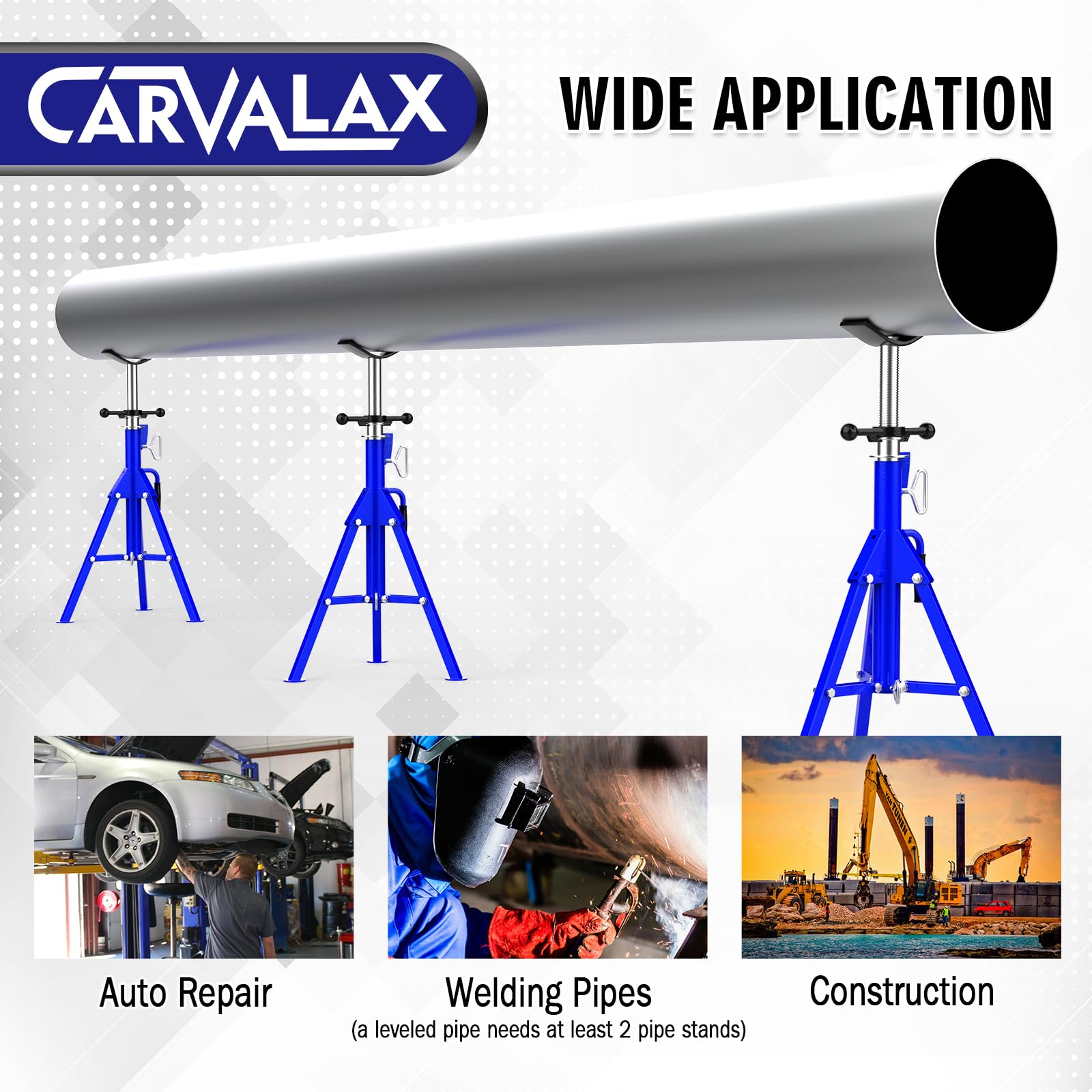 CARVALAX next to measuring tape for clear scale and height range