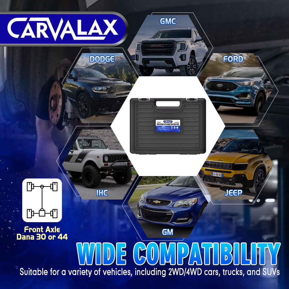 CARVALAX open storage case with organized components for easy transport