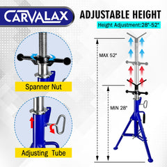 CARVALAX thick welded leg close-up improving rigidity and load capacity