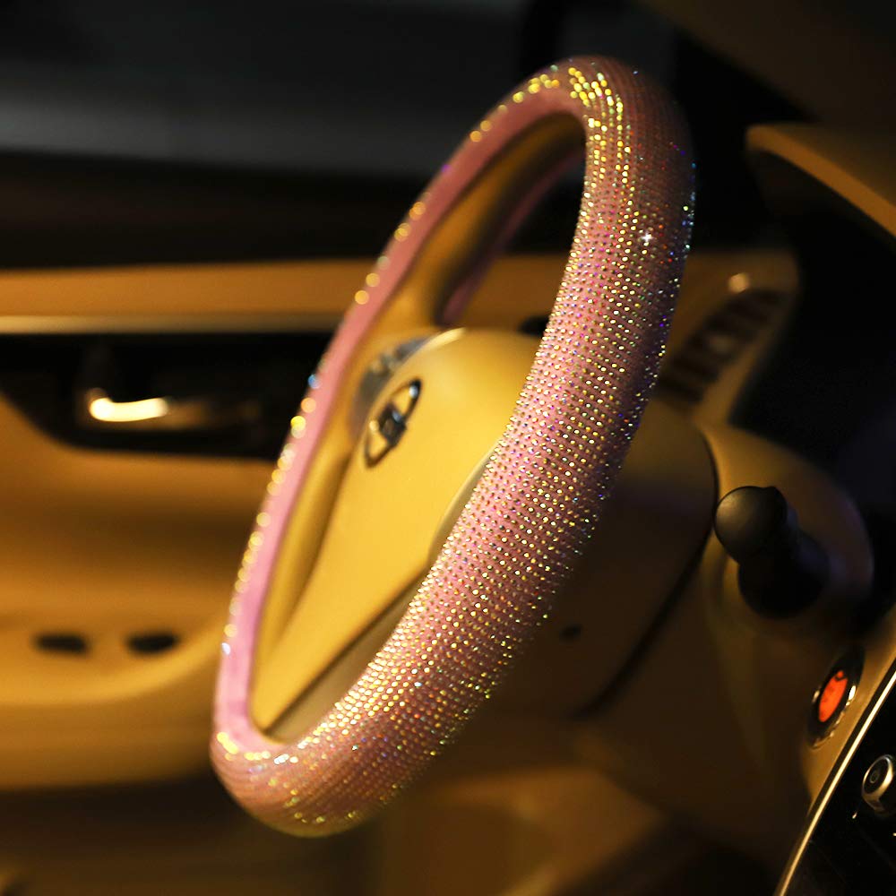 Carwales lifestyle shot showing glam steering wheel enhancing interior