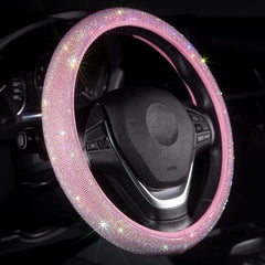 Carwales front view showing pink bling cover and eye-catching style
