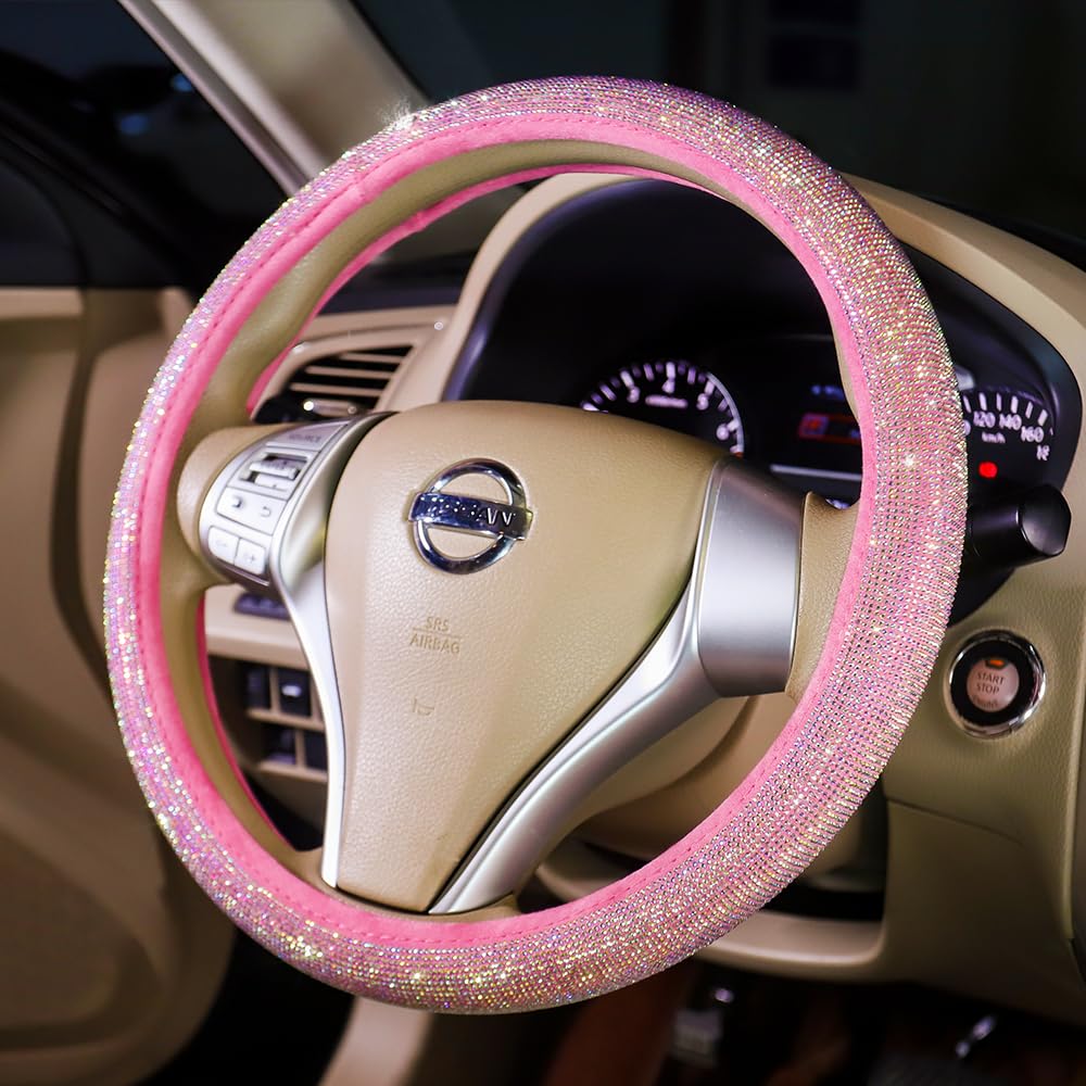 Carwales close-up of rhinestones highlighting glossy decorative shine