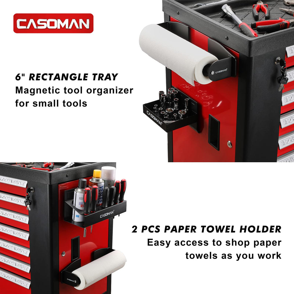 CASOMAN 6-inch tray with screws and bits, keeps small parts contained