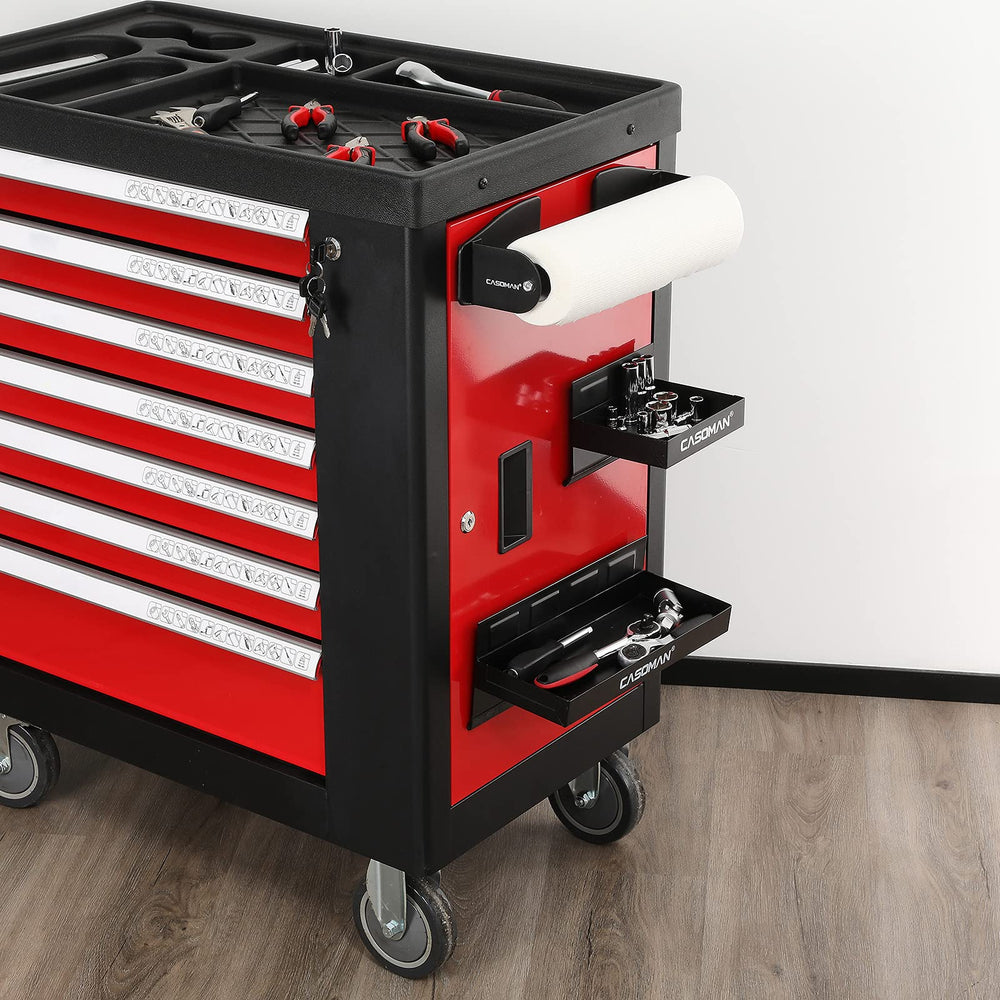 CASOMAN spray can and screwdriver rack with cans, neat vertical storage benefit