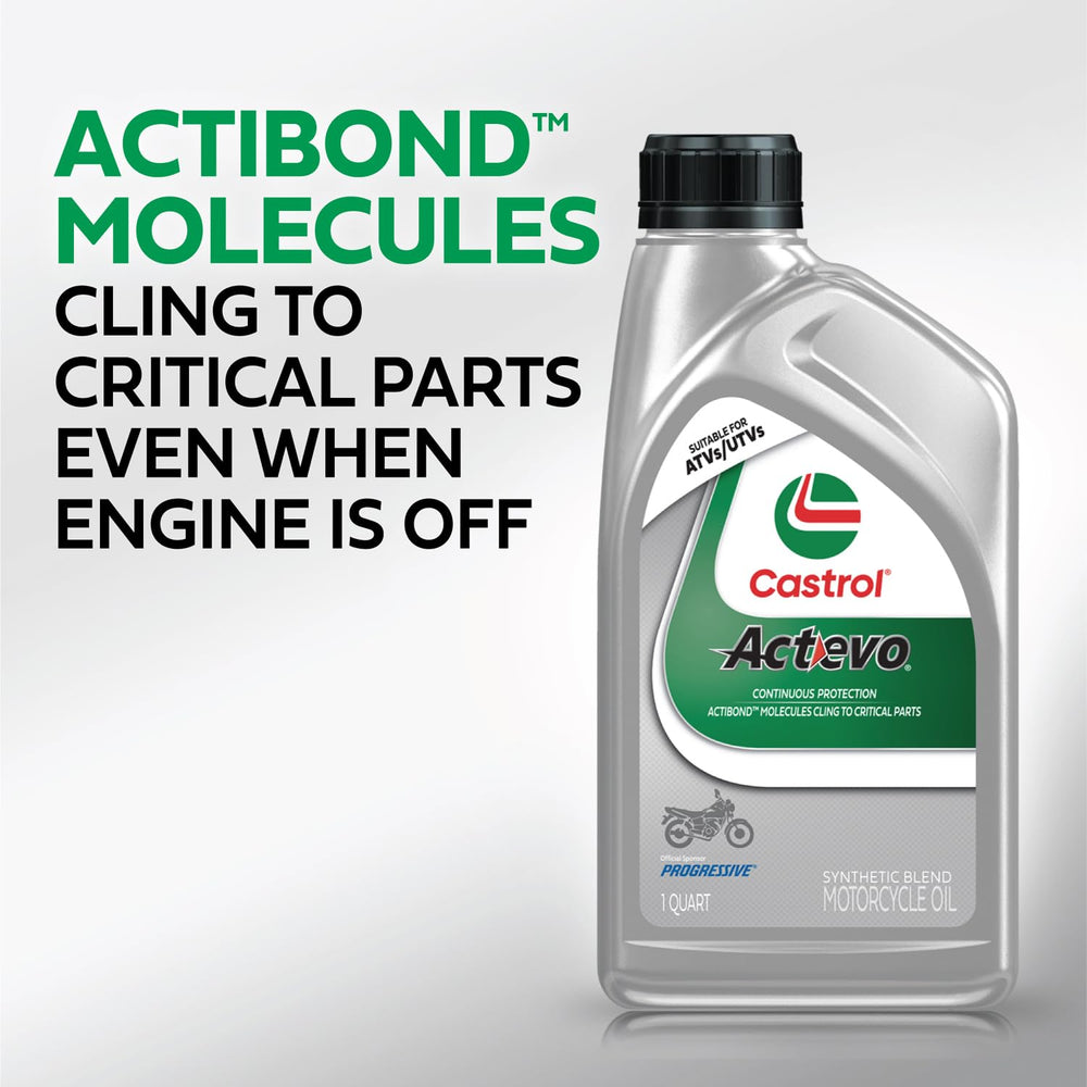 Castrol Actevo during motorcycle service showing faster maintenance and reliability