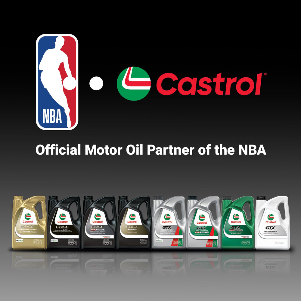 Castrol EDGE angled bottle highlighting ergonomic grip and pour