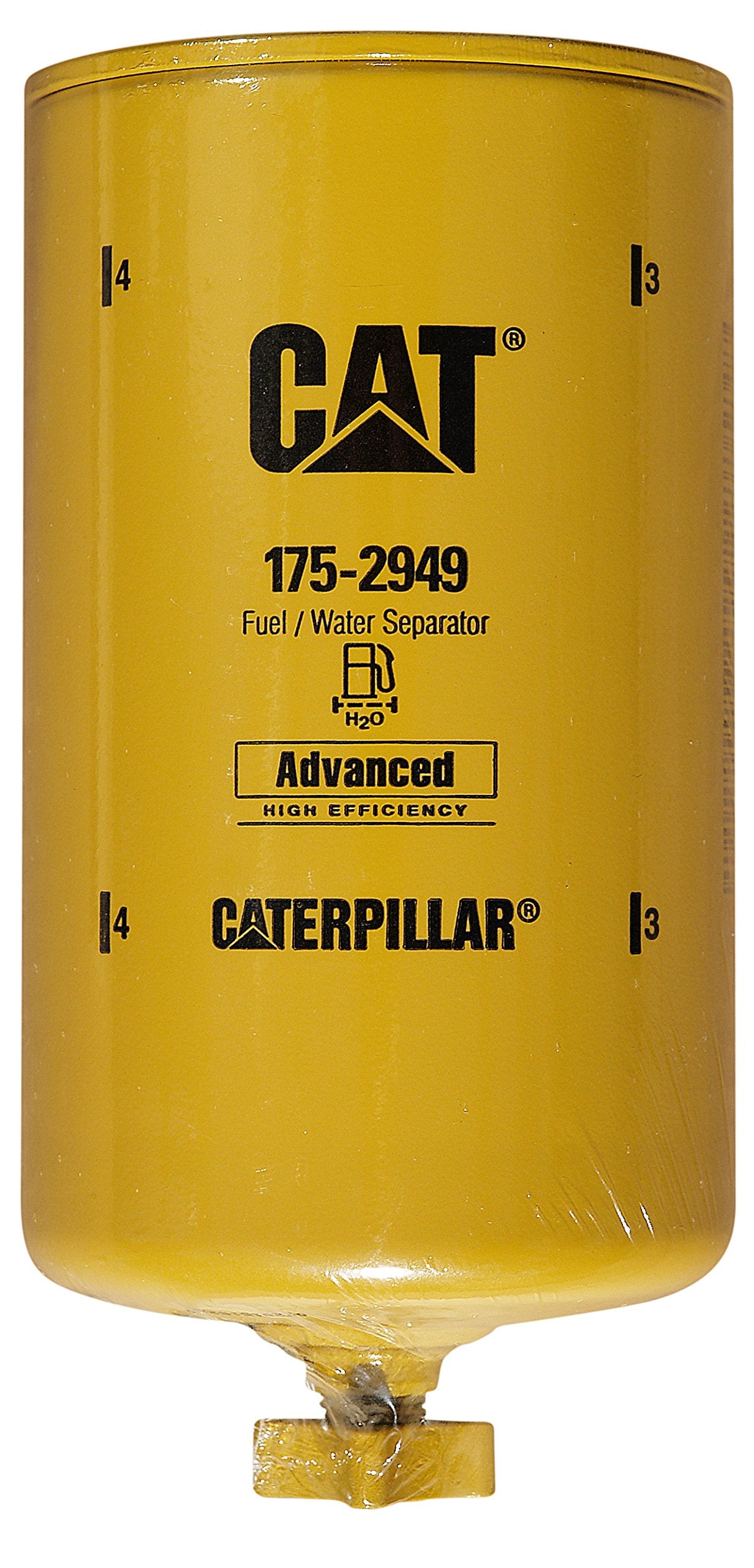 CAT 175-2949 front view showing label and fitment for quick identification and correct replacement