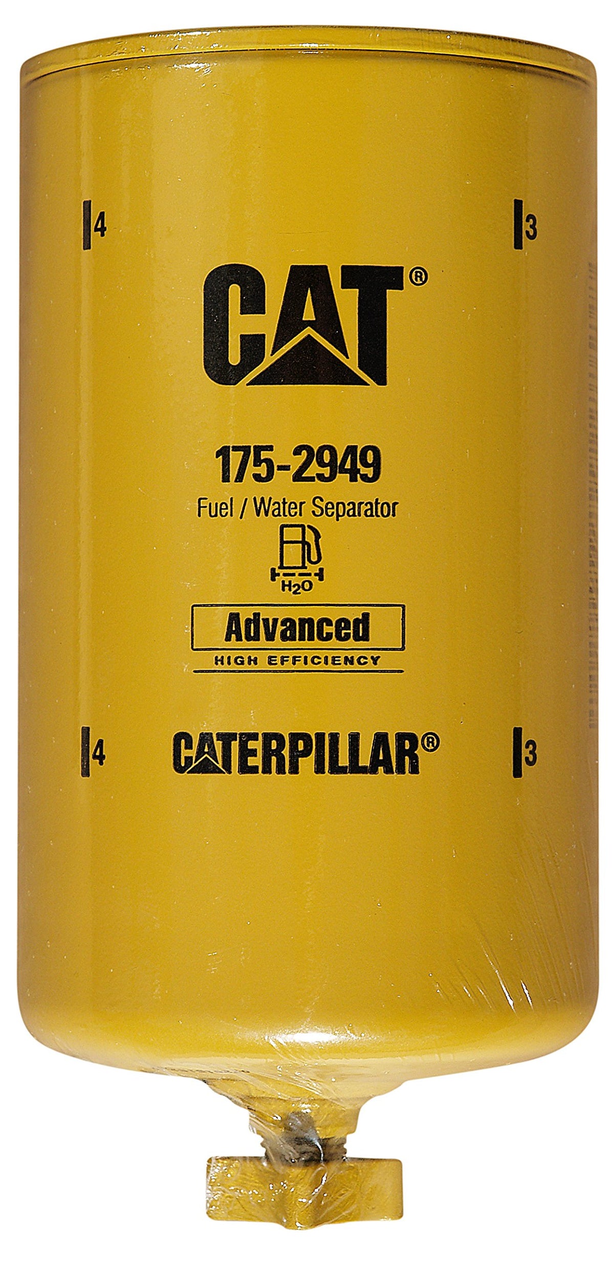 CAT 175-2949 front view showing label and fitment for quick identification and correct replacement