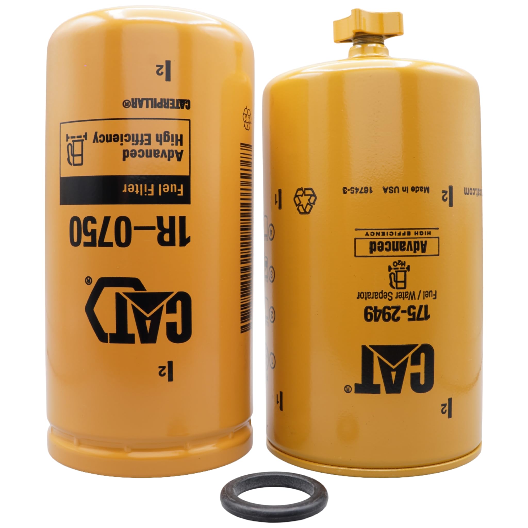 CAT 175-2949 close-up of drain valve for easy water removal and maintenance