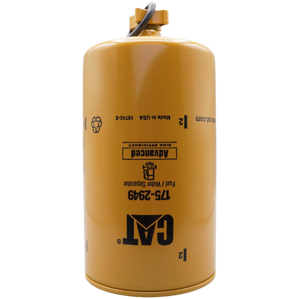 CAT 1R-0750 pressure filter media texture demonstrating fine 2-micron protection