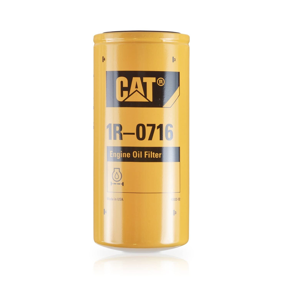 CAT 1R0716 front packaging showing model label and OEM part clarity for correct replacement