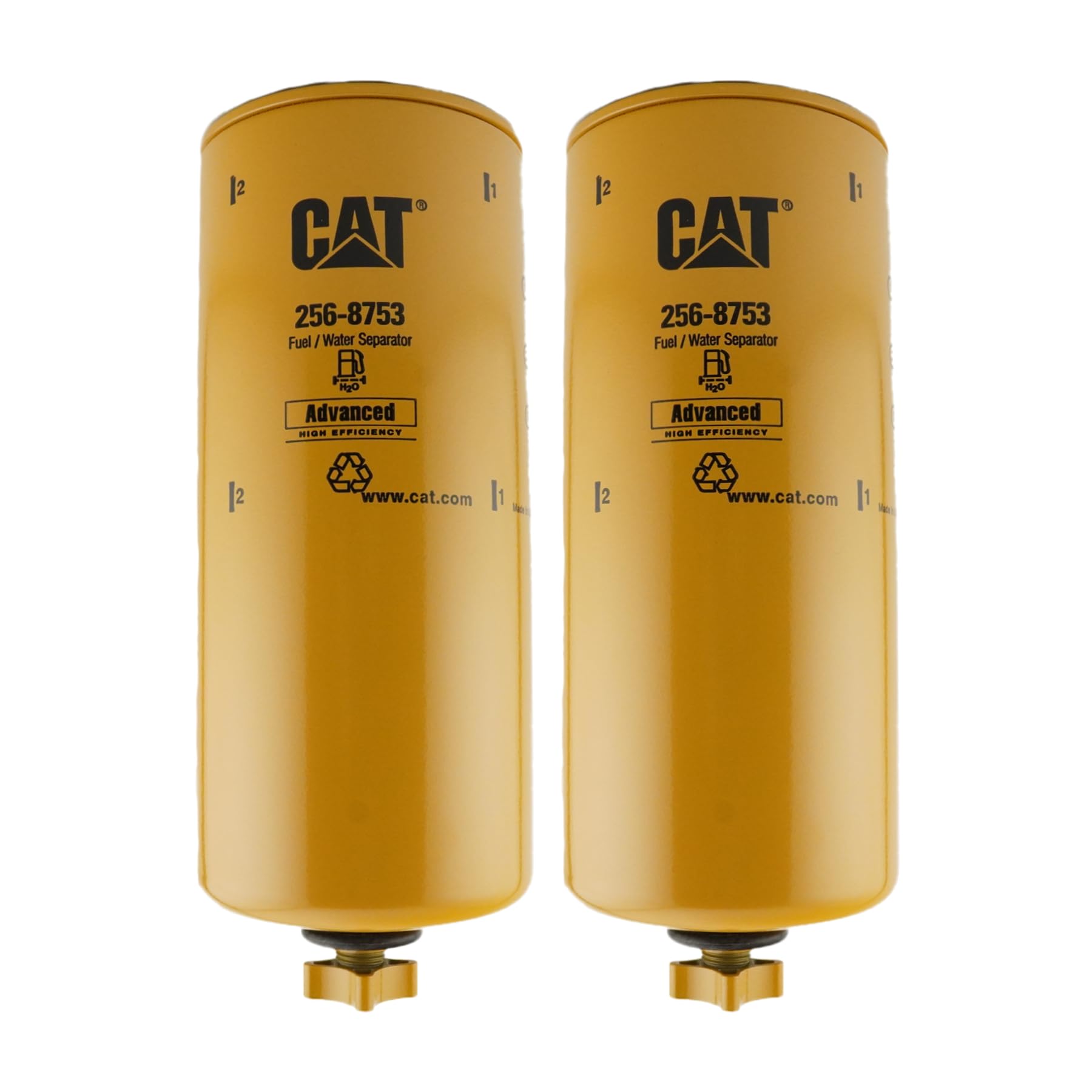 CAT 256-8753 front view showing label and specs, ensures correct part fit