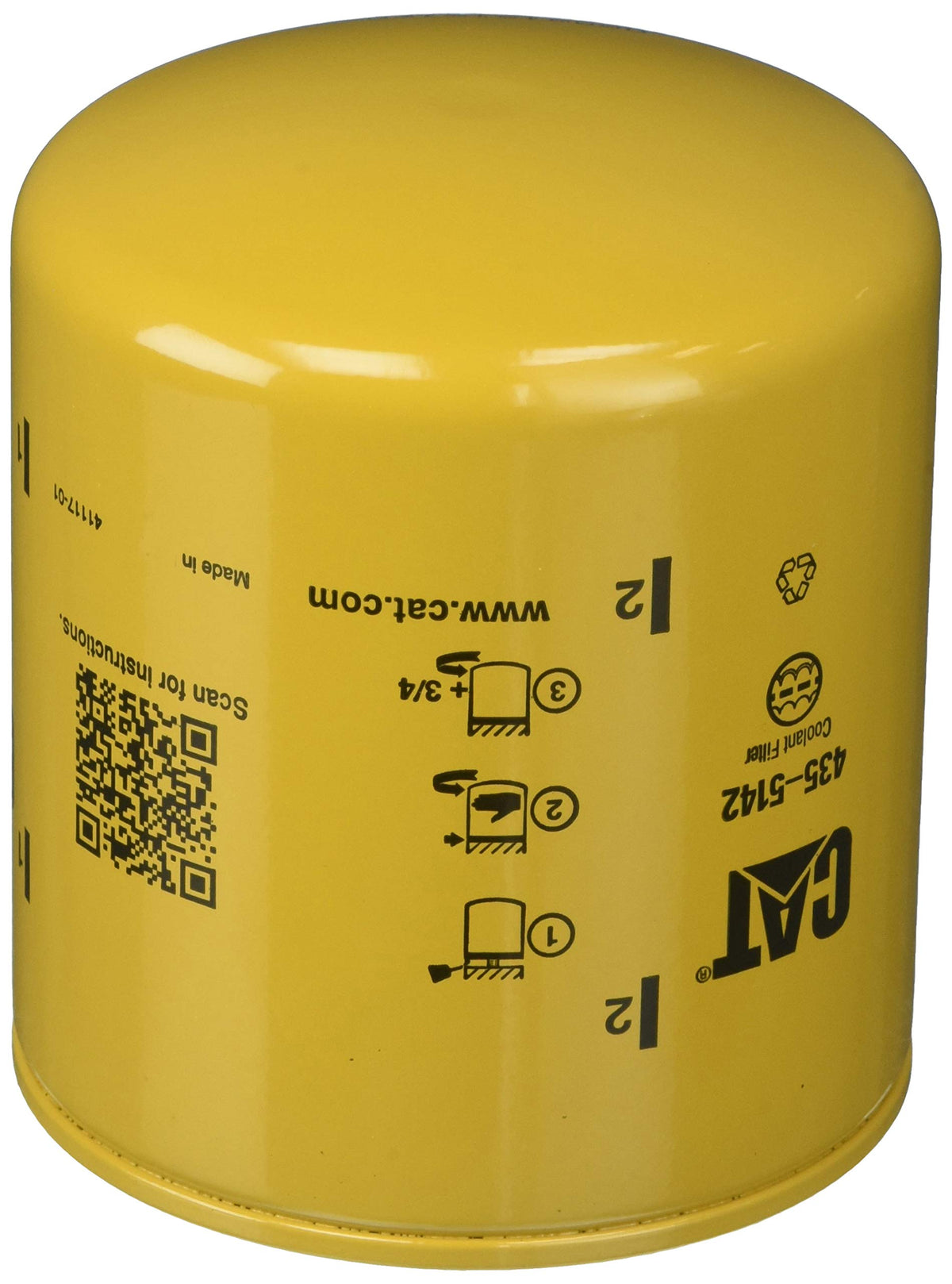 CAT 435-5142 front view showing label and fitment, ensuring correct replacement