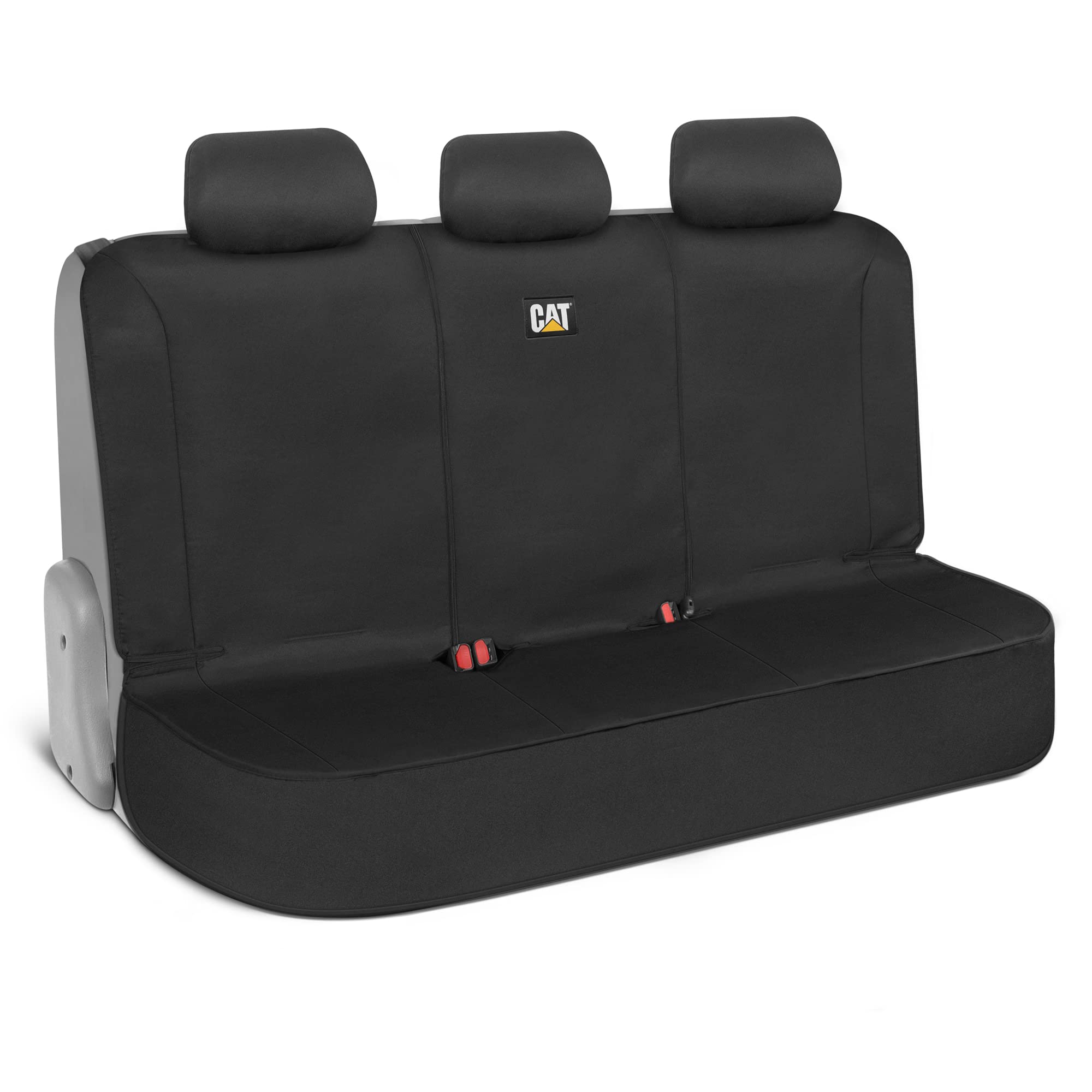 CAT rear seat cover front view showing full coverage and protection