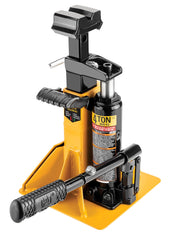 CAT close-up of riser retaining pin and auto lock for secure holding during repairs
