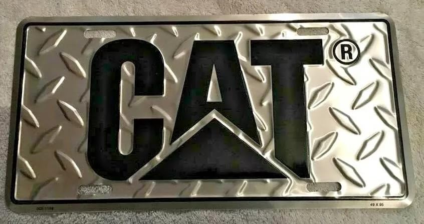 Generic CAT close-up of embossed diamond texture showing durable aluminum detail