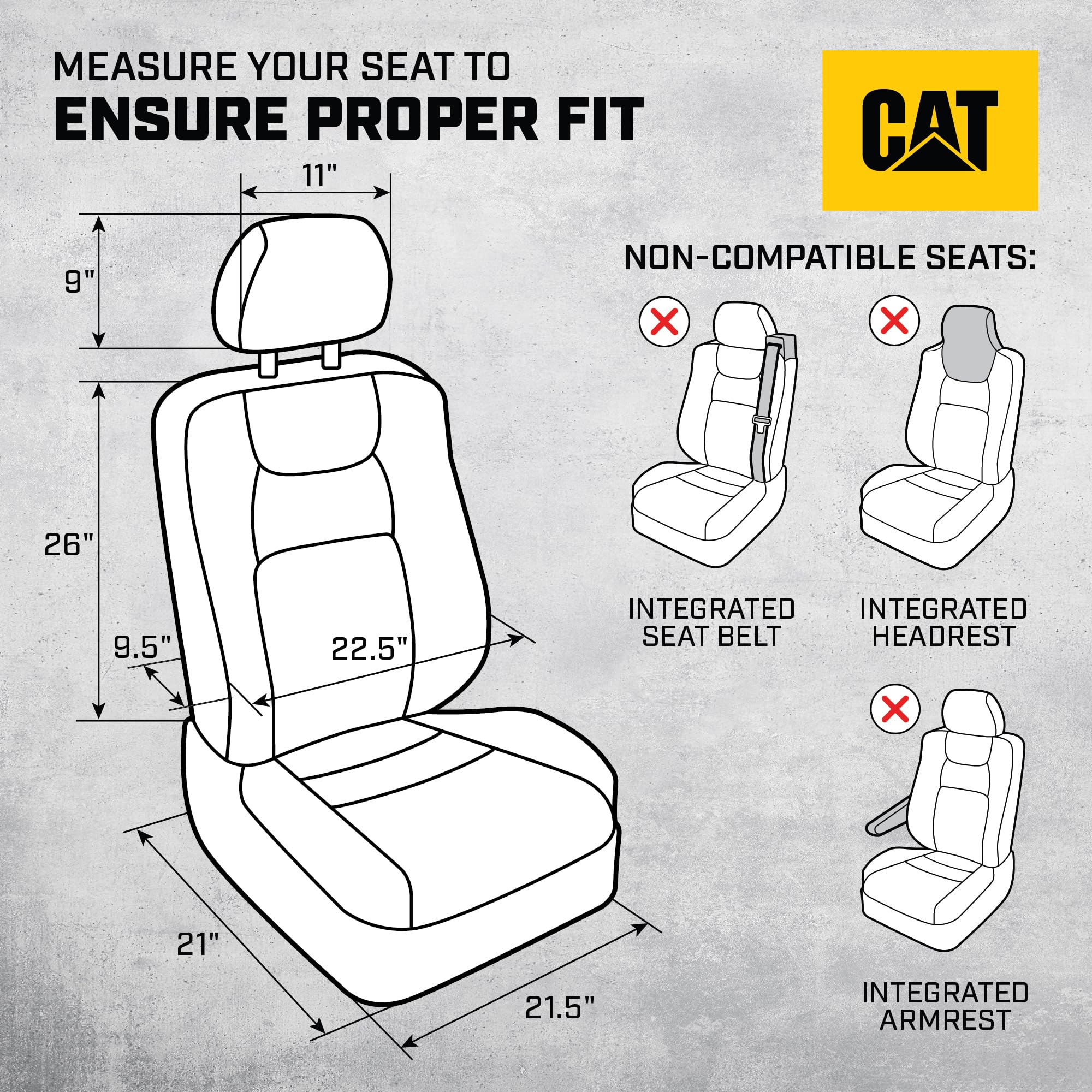 CAT close-up of two-tone stitching and fabric texture for durable style