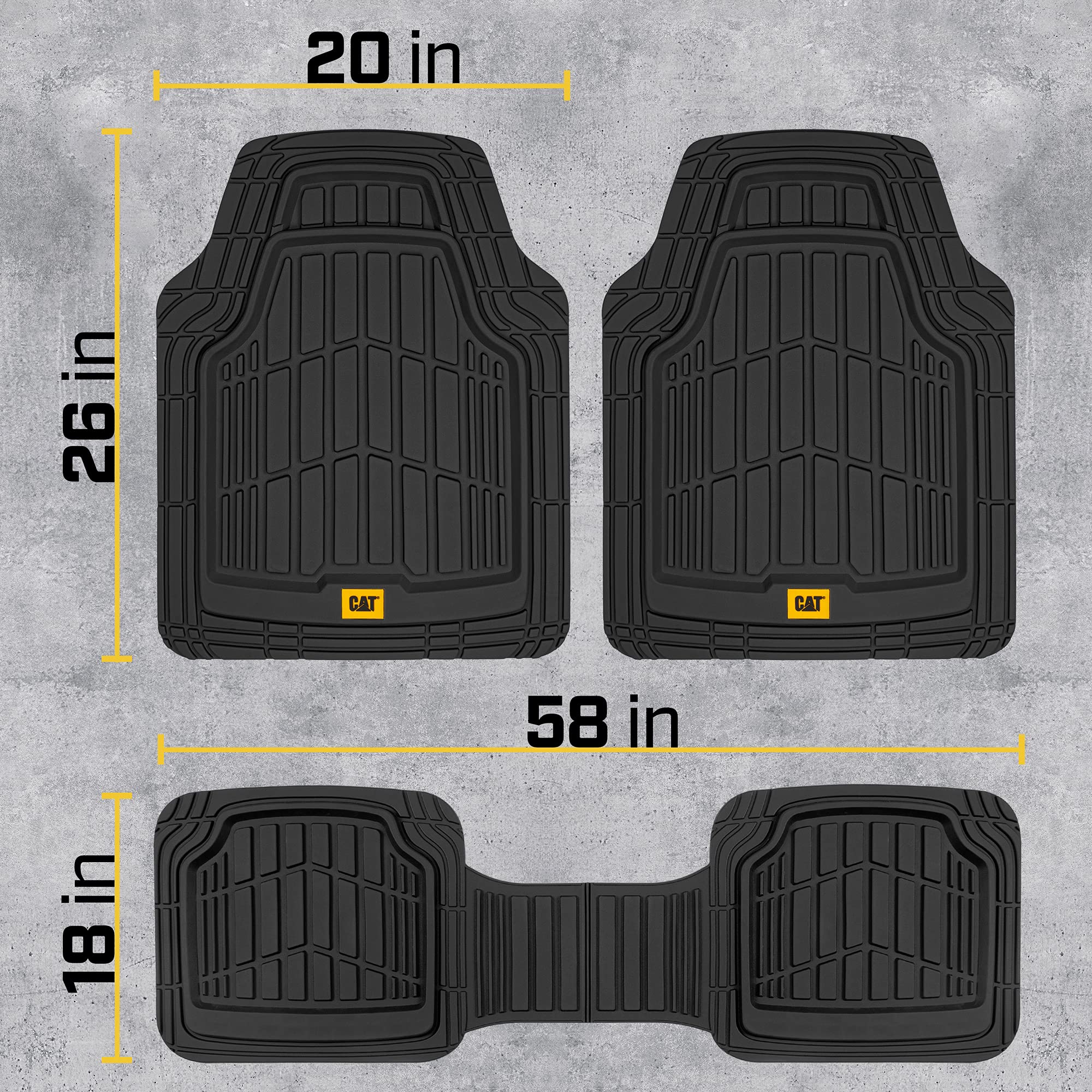 CAT ToughRide installed in vehicle rear showing full-width protection and containment