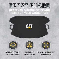 CAT close-up of fabric texture highlighting weatherproof, durable material benefit