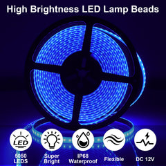 CCBASEBALL close-up of SMD 2835 LEDs and silicone for durability