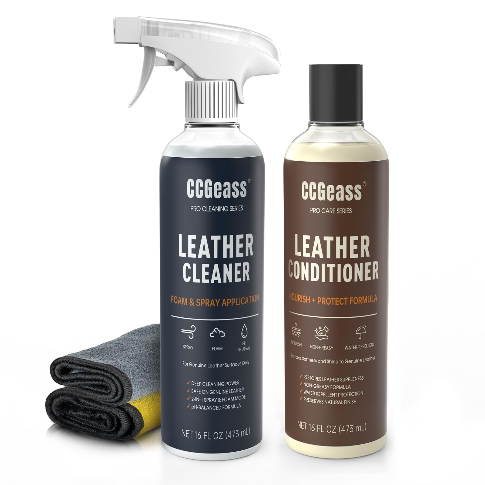 CCGeass front packaging showing kit benefits and neat bottles