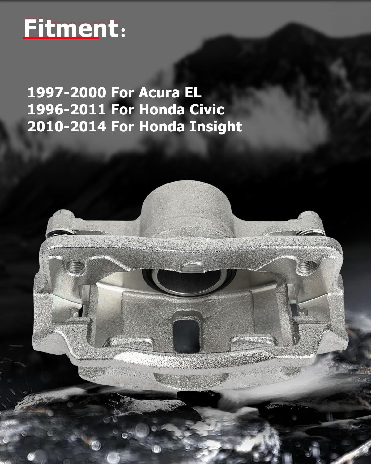 cciyu caliper bracket assembly closeup highlighting included mounting bracket benefit