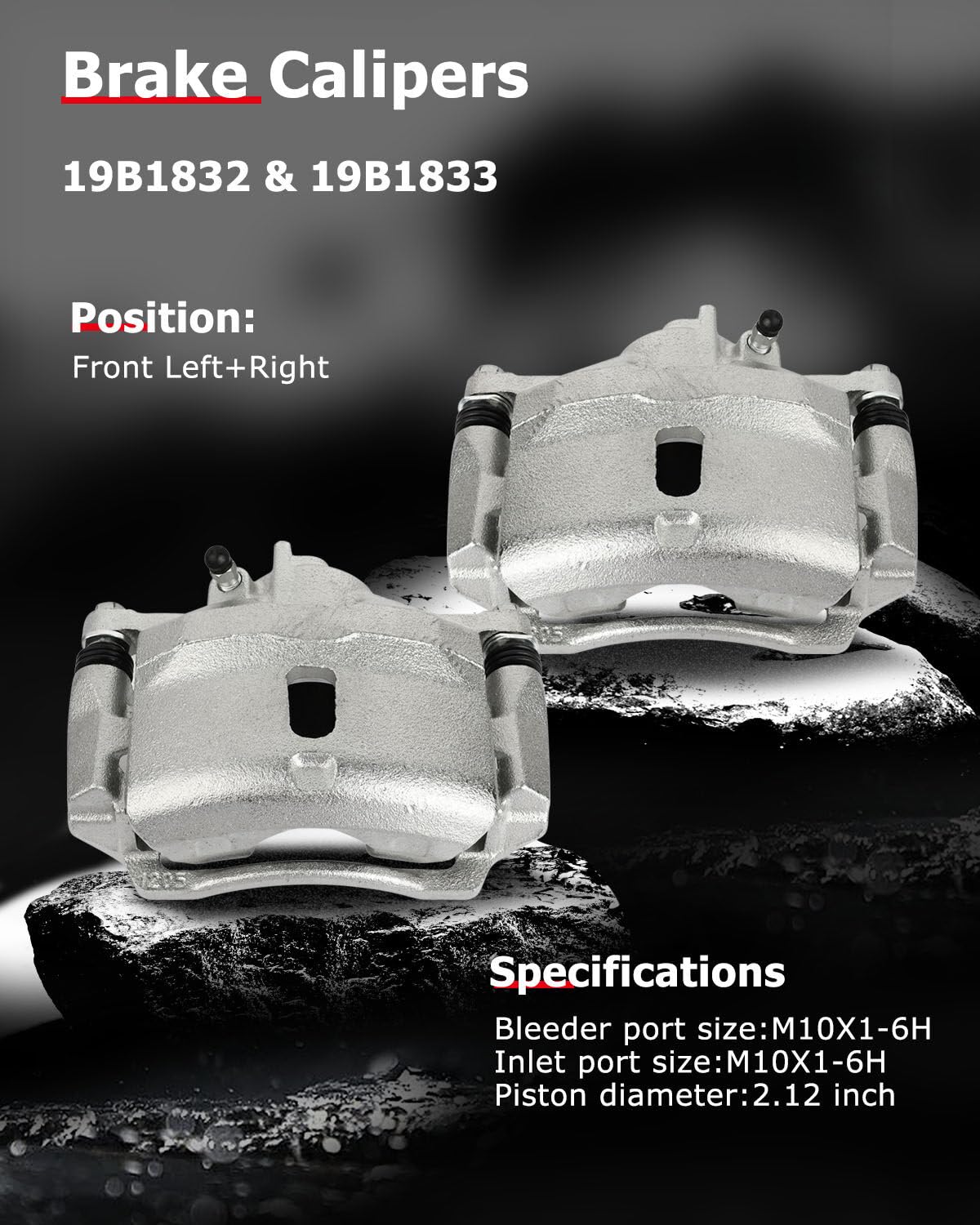 cciyu caliper piston detail illustrating robust iron piston for consistent pressure