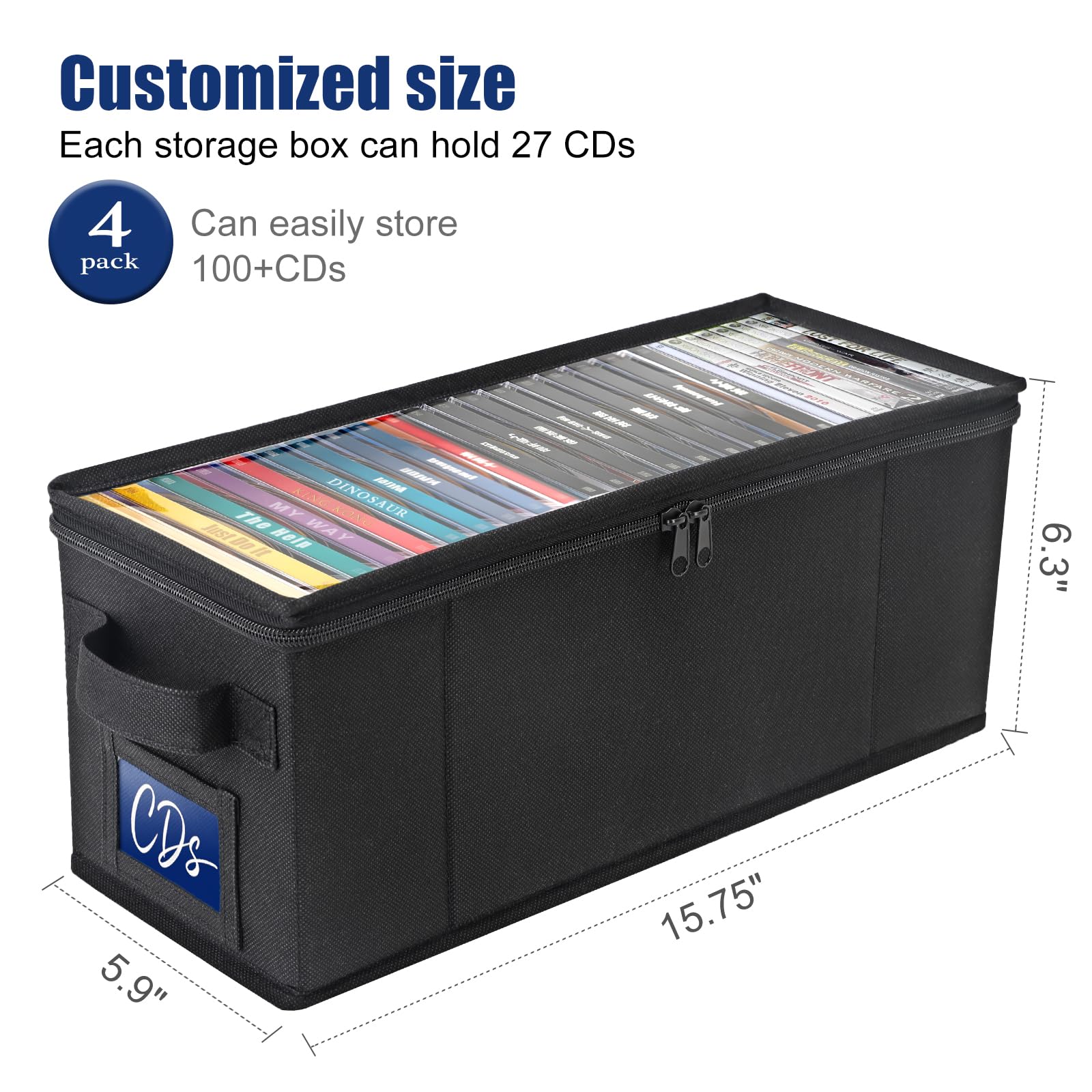 CCidea stacked boxes on shelf demonstrating stable vertical storage