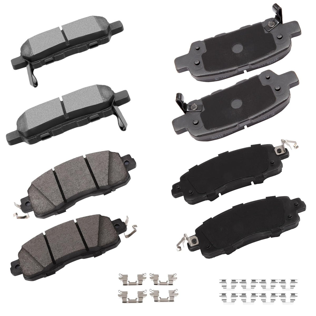 cciyu front pads packaging showing complete set and fitment info for easy identification