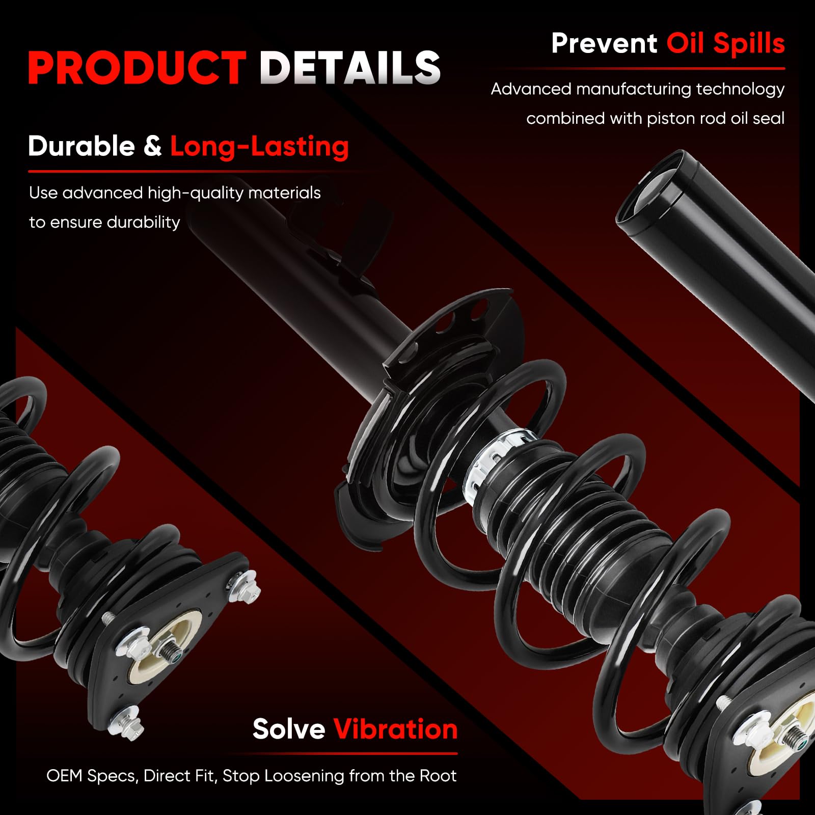 cciyu left and right complete struts paired for balanced replacement benefit