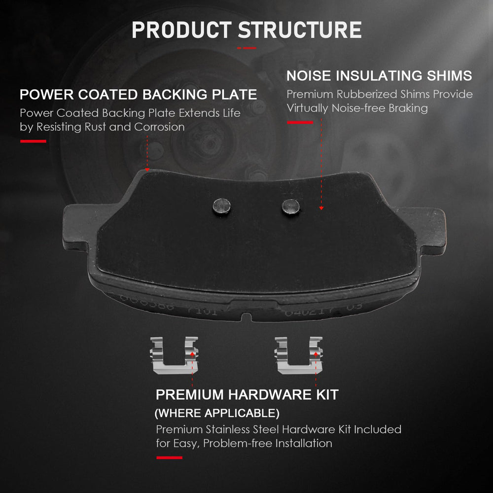 cciyu pad backing plate with gasket detail illustrating vibration damping to lower noise