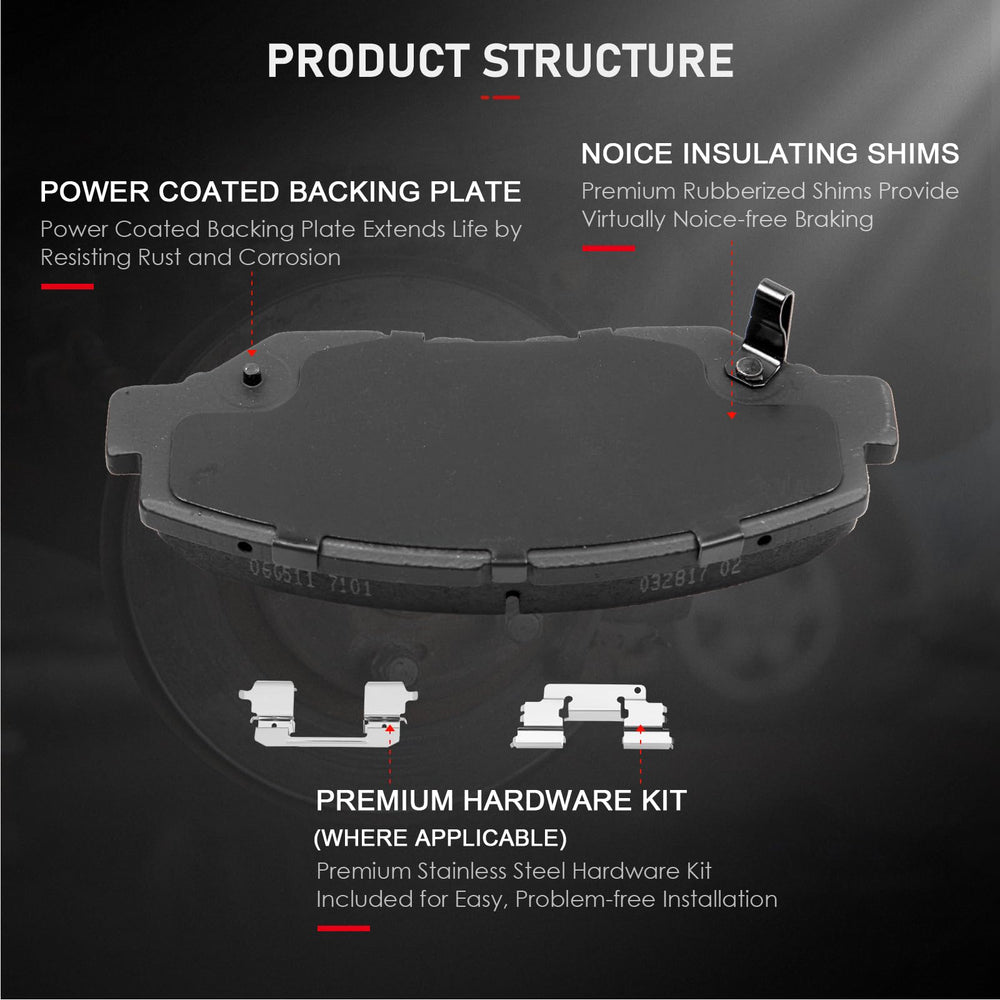 cci yu ceramic friction surface close-up for consistent stopping performance
