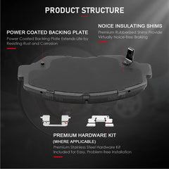 cci yu ceramic friction surface close-up for consistent stopping performance