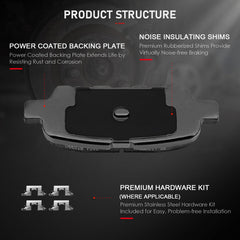 cciyu pad thickness measurement showing OEM-spec dimensions for reliable fit