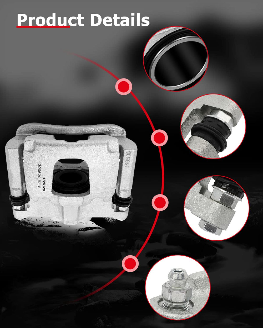 cciYu thickened rubber seal detail emphasizing leak prevention benefit