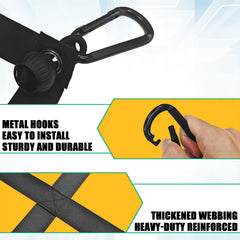 CCNU metal hooks and carabiners detail showing rust-resistant hardware for secure attachment
