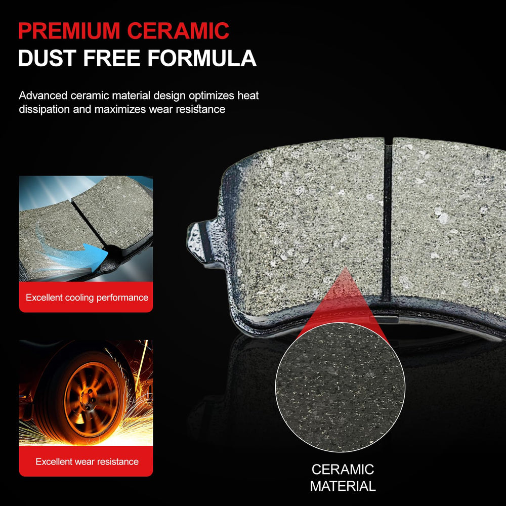 CCTECHMASS pad surface close-up displaying ceramic texture for consistent friction