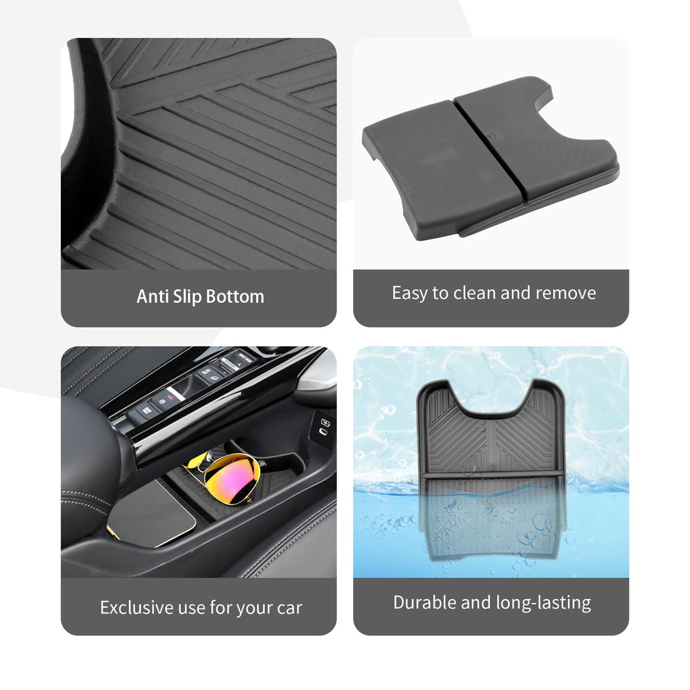 CDEFG installed organizer in HR-V console showing improved interior organization