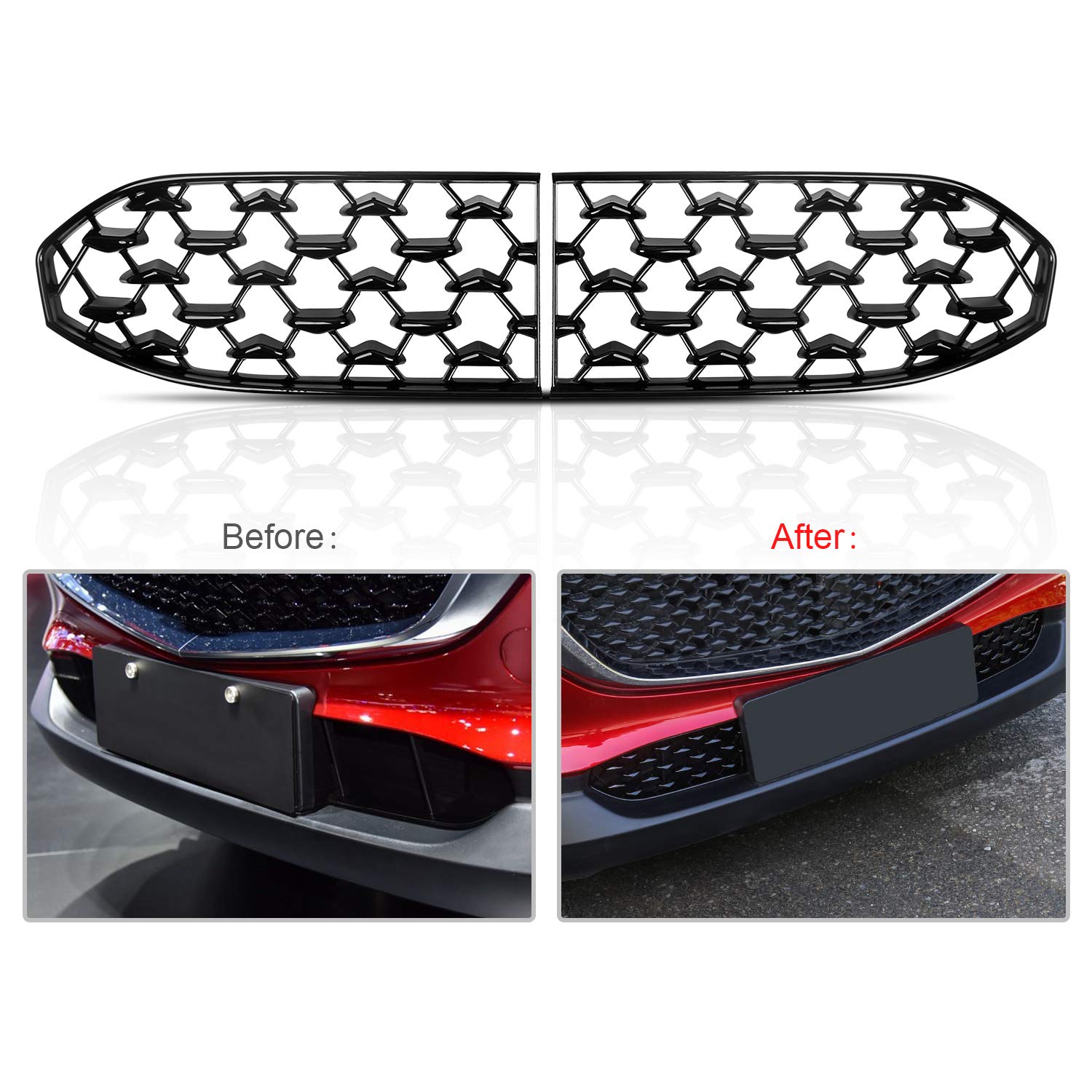 CDEFG installed on Mazda CX-30 front view showing improved look benefit