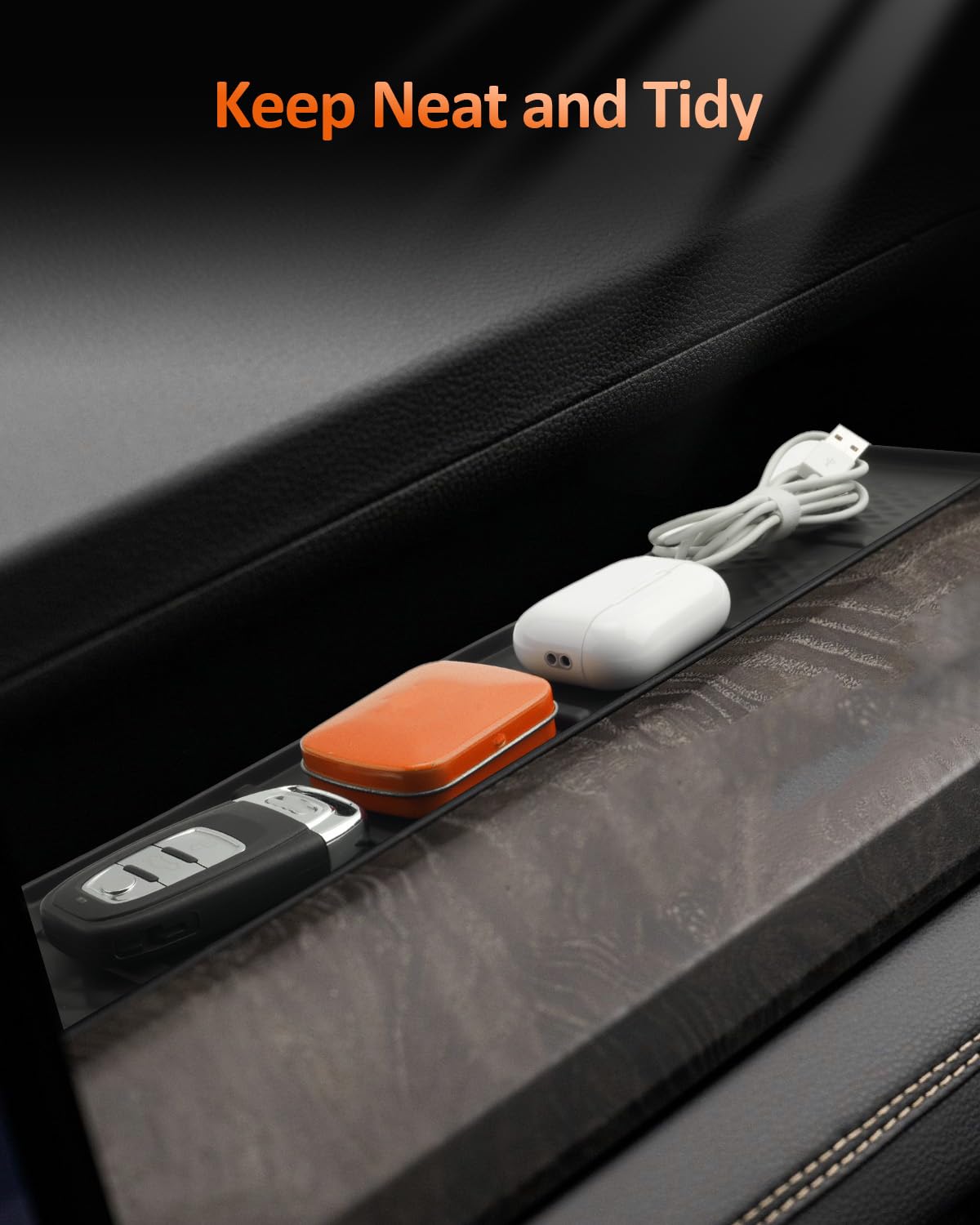 CDEFG lifestyle cabin shot shows organized dash and tidy storage