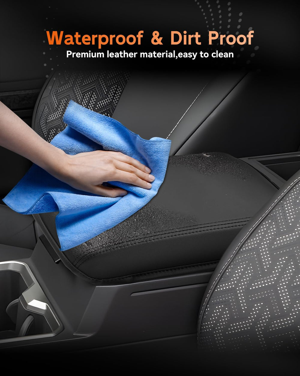 CDEFG armrest with dog paw nearby illustrating scratch and pet protection