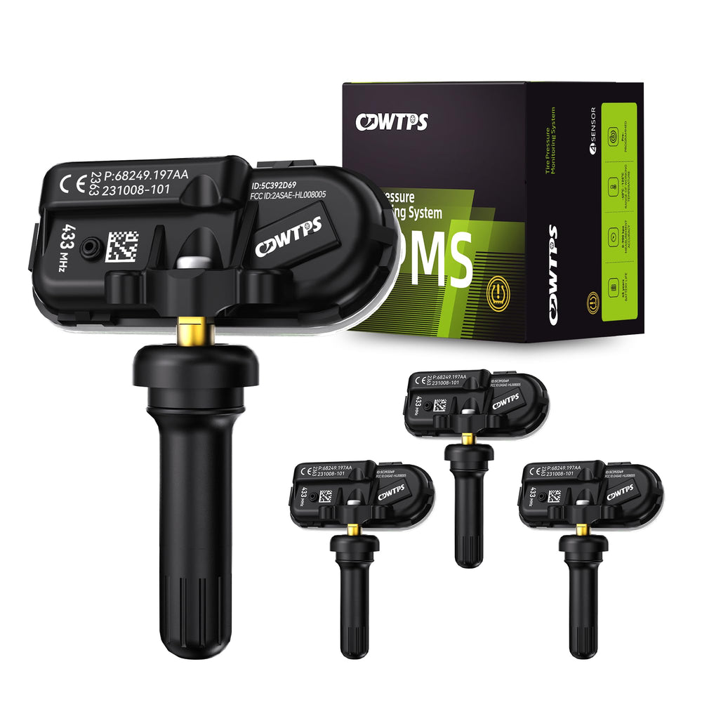 CDWTPS front packaging showing four 433MHz TPMS sensors for quick identification and purchase