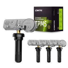 CDWTPS front packaging showing four pre-programmed TPMS sensors and clear branding benefit