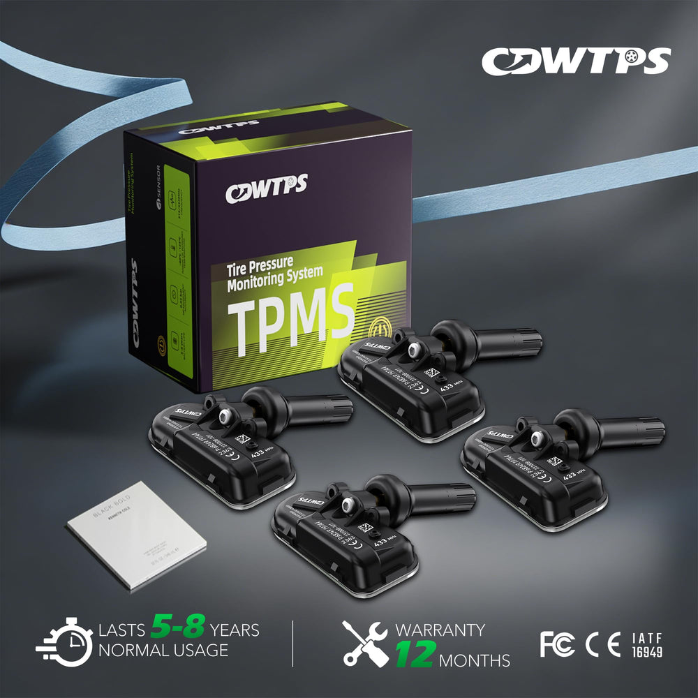 CDWTPS sensor with common TPMS tools suggesting simple DIY installation and re-learn