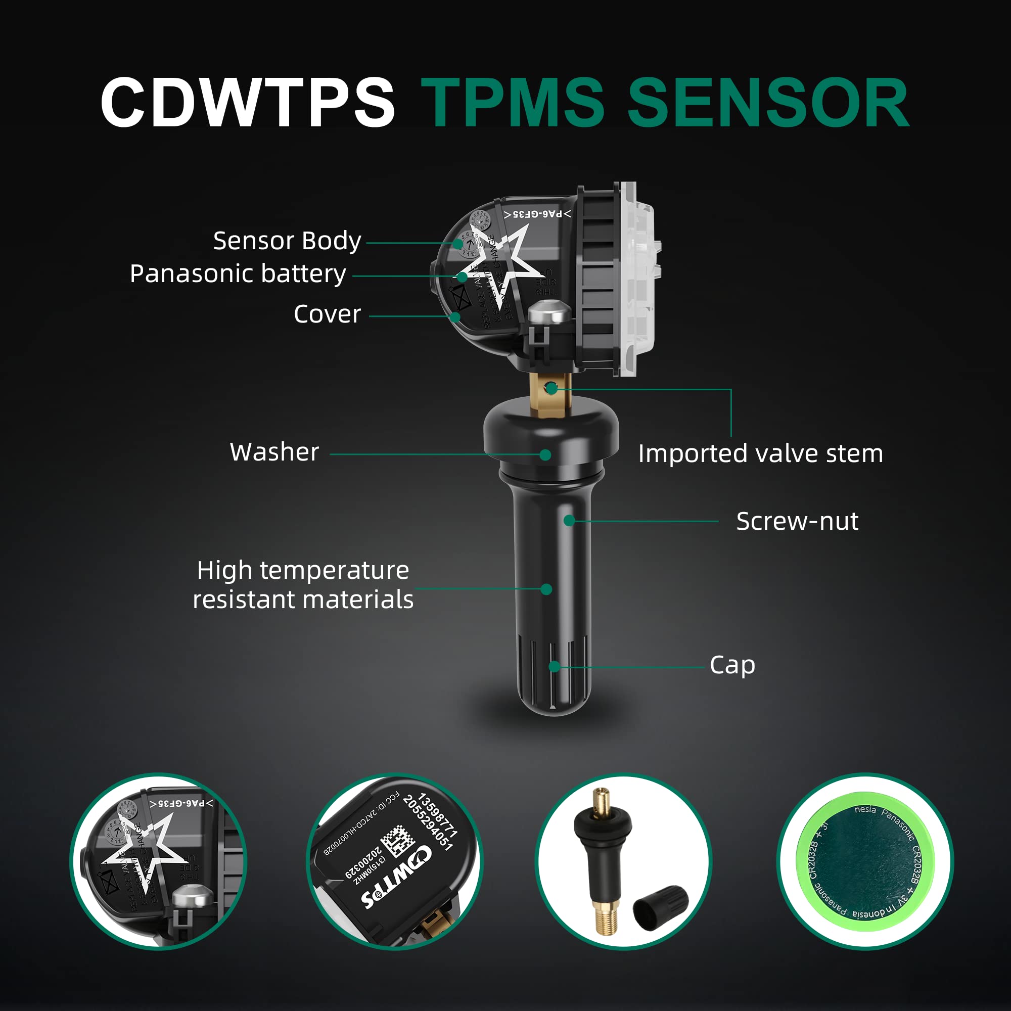 CDWTPS sensor installed on wheel showing proper fit and reliable signal benefit