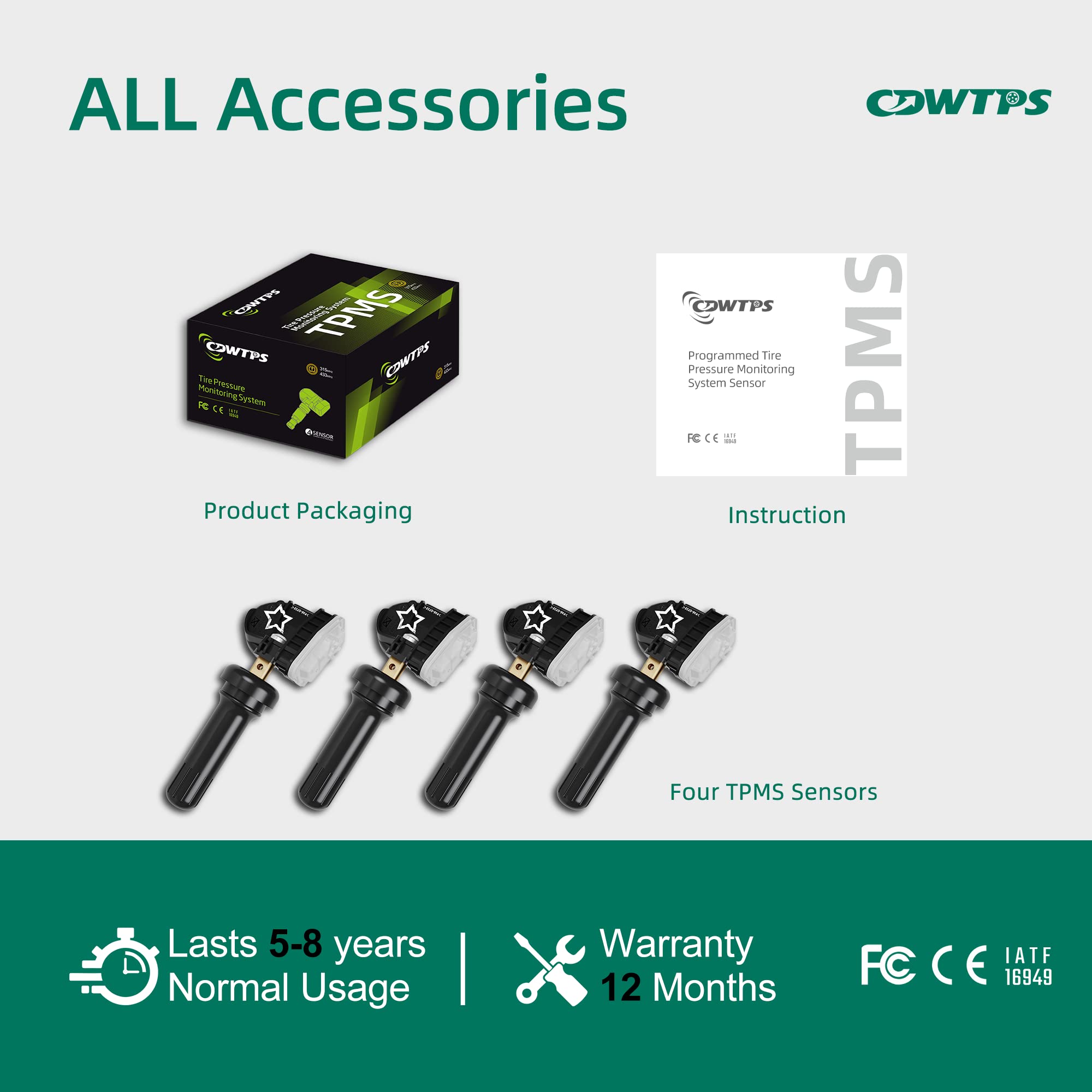 CDWTPS sensors in a tire shop environment highlighting professional installation benefit